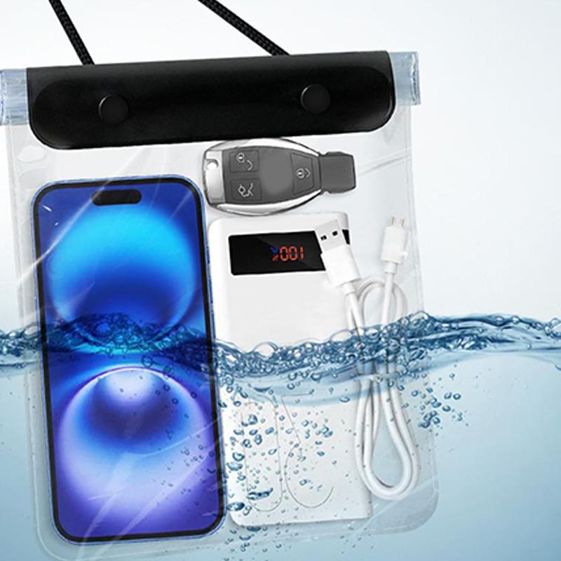 Прозрачный водонепроницаемый чехол для телефона с сенсорным экраном под крышкой мобильного телефона со шнурком для телефона, герметичная сумка для плавания и дайвинга