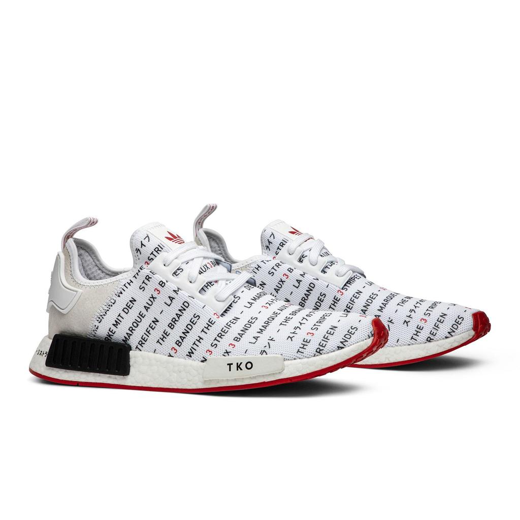 Adidas NMD_R1 'TKO' (Unisex) White / Black / Red Casual Shoes EG6362
