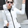 Women Coat Winter Women's Down Cotton Parka Short Fur Collar Hooded Coat Quilted Jacket
