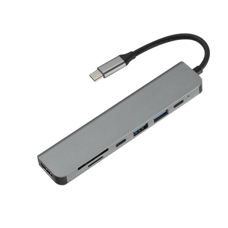 Универсальный USB 3.0 к HDMI с двумя выходами, Type-C, док-станция 8-в-1