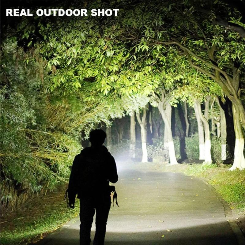 Ультраяркий фонарик ABS Сильный свет Фокусирующий светодиодный фонарь Перезаряжаемый Зум Ксенон Силы На открытом воздухе Многофункциональный фонарь