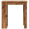 Bar Table with Shelf Rustic Wood Effect 102 x 50 x 103.5 cm Engineered Wood