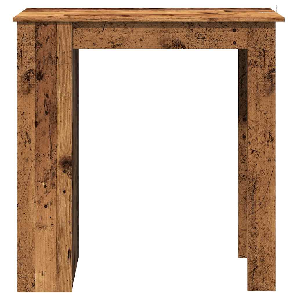 Bar Table with Shelf Rustic Wood Effect 102 x 50 x 103.5 cm Engineered Wood