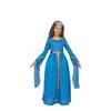 Déguisement Princesse Médiéval Bleu - Disfrazzes - Pour Fille - Robe et Diadème - Intérieur - 3 ans+