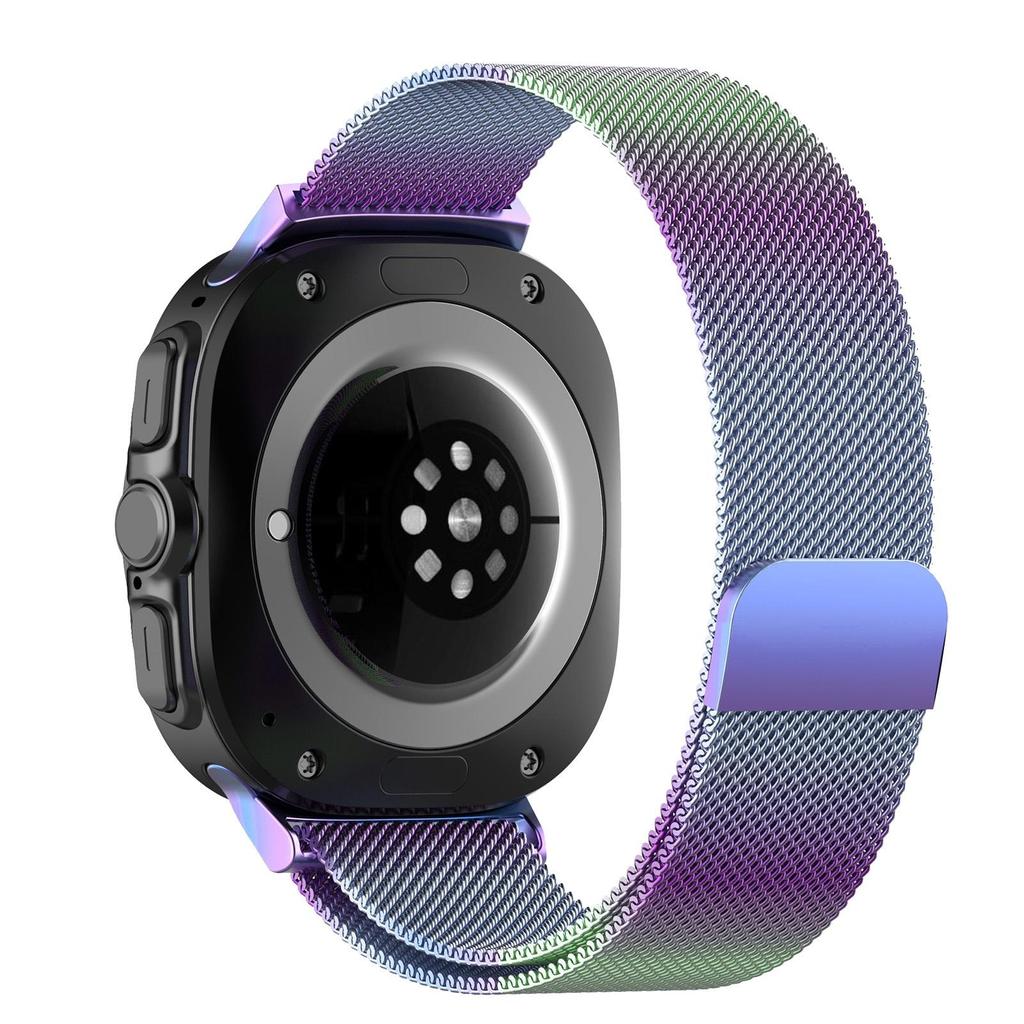 One Click Metal Band for Samsung Galaxy Watch Ultra 47mm Stainless Steel No Gaps Magnetic Bracelet Belt for Galaxy Watch 7 Ultra Replacement Strap