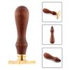 Деревянная ручка для печати сургучом, латунная головка для печати сургучом, ретро-ручка из розового дерева, медная головка для скрапбукинга