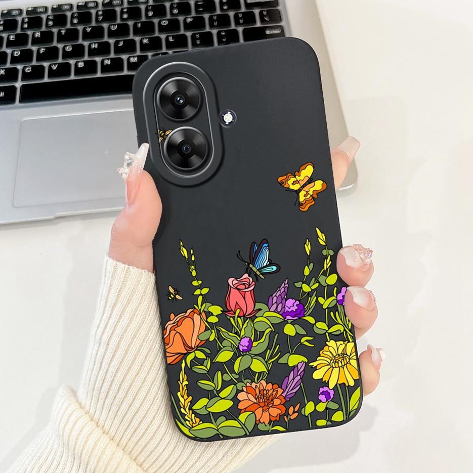 Чехол для Realme Note 60 Роскошный Чехол с Художественной Росписью Ударопрочный Мягкий Силиконовый Чехол для Телефона Для Realme Note 50 Note50 Note60 Задняя Крышка