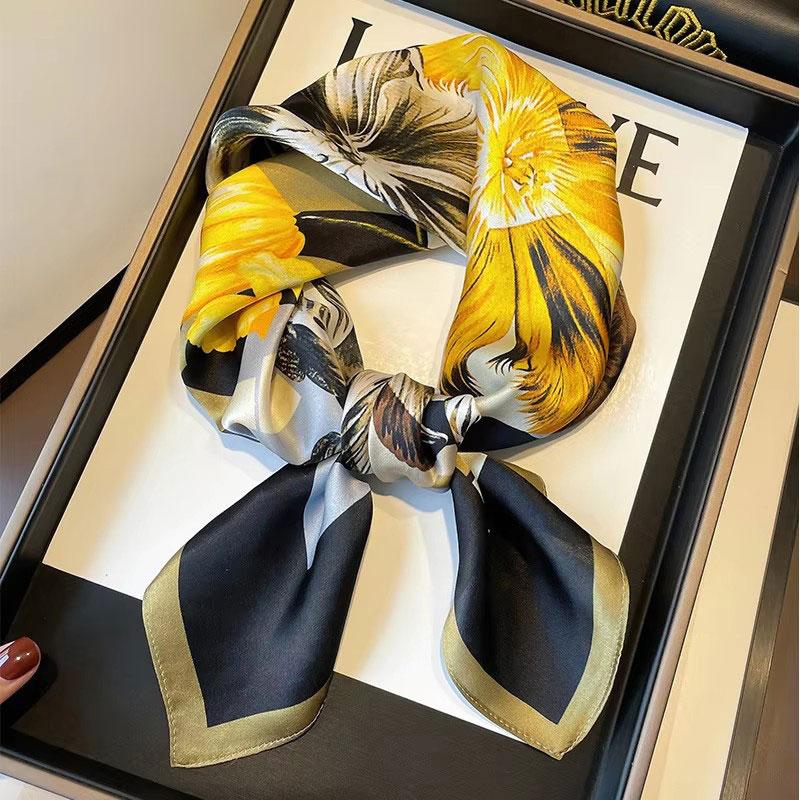 100% натуральный шелковый квадратный шарф женский бандана платок шарфы шали квадратный ворот фуляр накидки cachecol femme schals bufanda