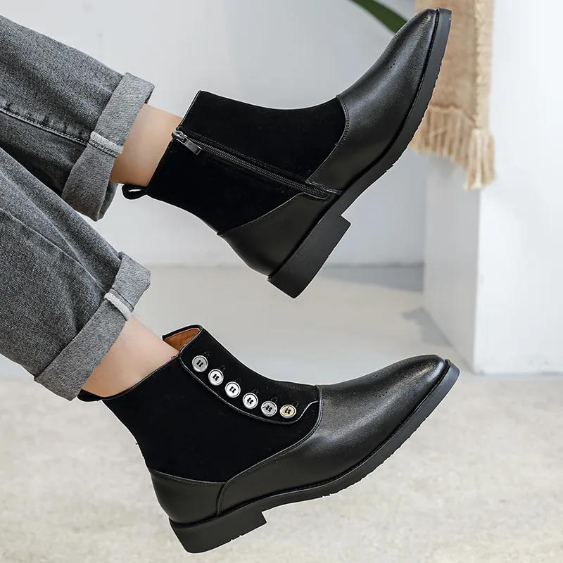 Роскошные мужские ботинки челси из натуральной кожи, размер 38-46, туфли с острым носком, деловые туфли для джентльменов, мужские туфли Zapatos De Vestir Hombre