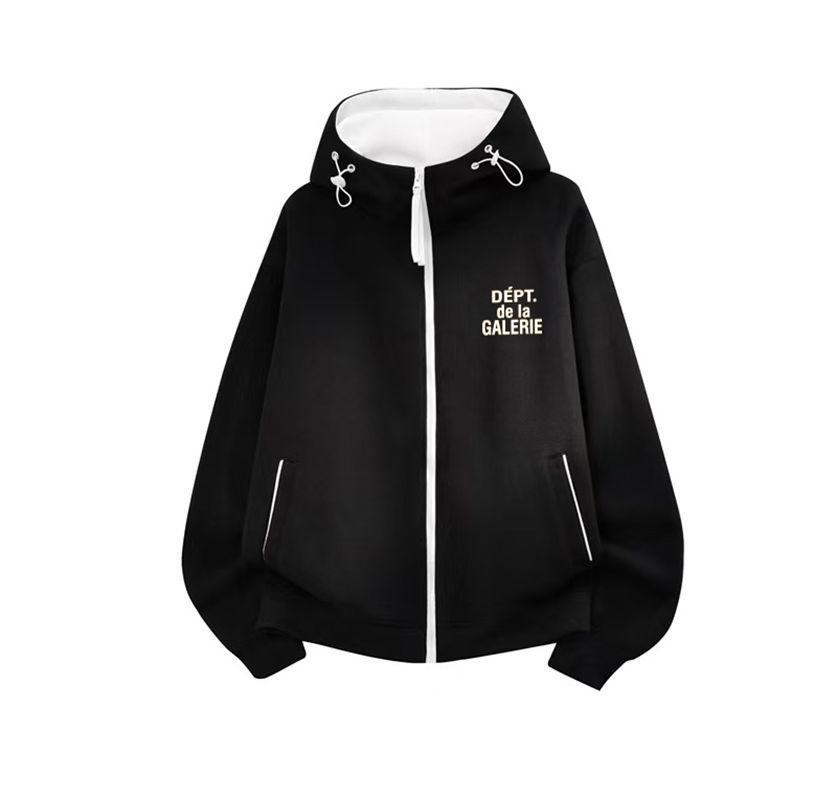 Американская галерея High Street Классическая французская винтажная толстовка на молнии с цветовыми блоками