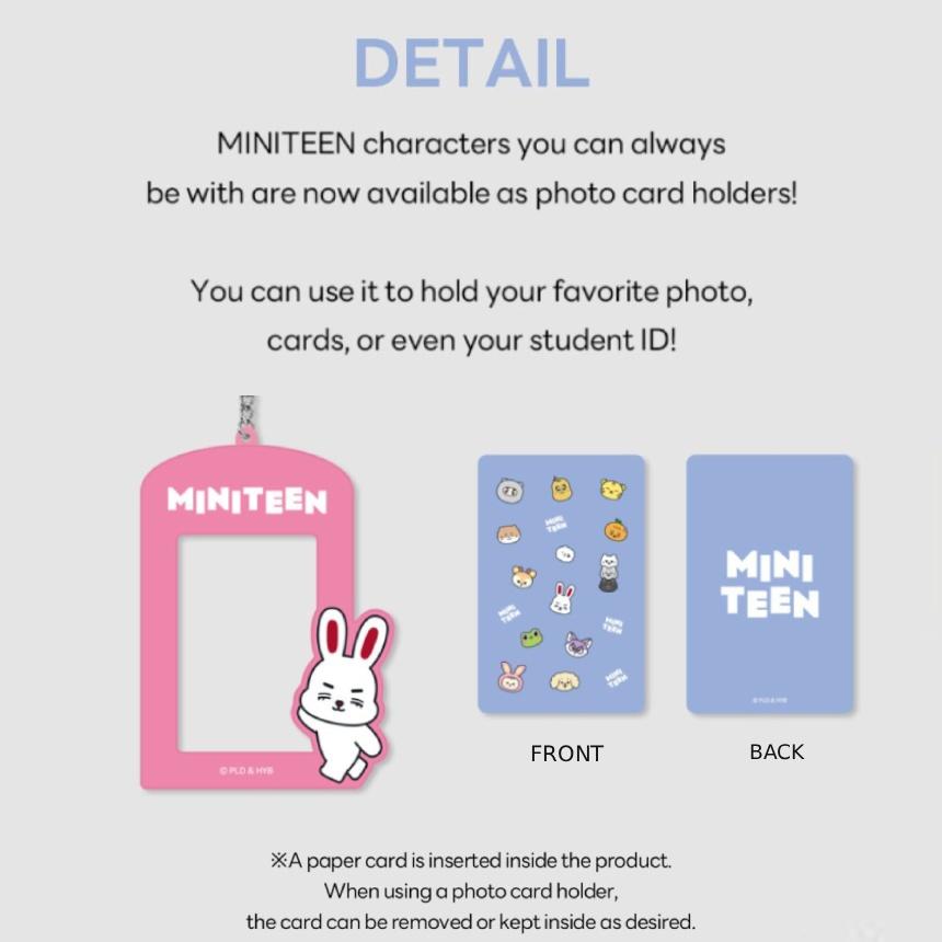 ДЕРЖАТЕЛЬ ДЛЯ ФОТОКАРТОЧЕК MINITEEN B, ТОВАРЫ SEVENTEEN, Официальный, Оригинальный, Подлинный, KPOP