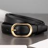 Модный женский минималистичный ремень с металлической пряжкой-штифтом для бизнеса и отдыха