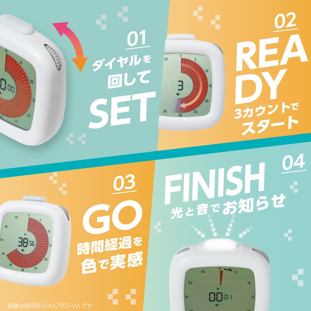 Обучающий таймер Sonic LVH-7903-W, Toki Sapo, Таймер, 3, 2, 1! белый