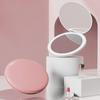 Mini LED Illuminated Make-up Mirror Round Portable Folding Small Mirror Make-up Mirror Charging Model with Light