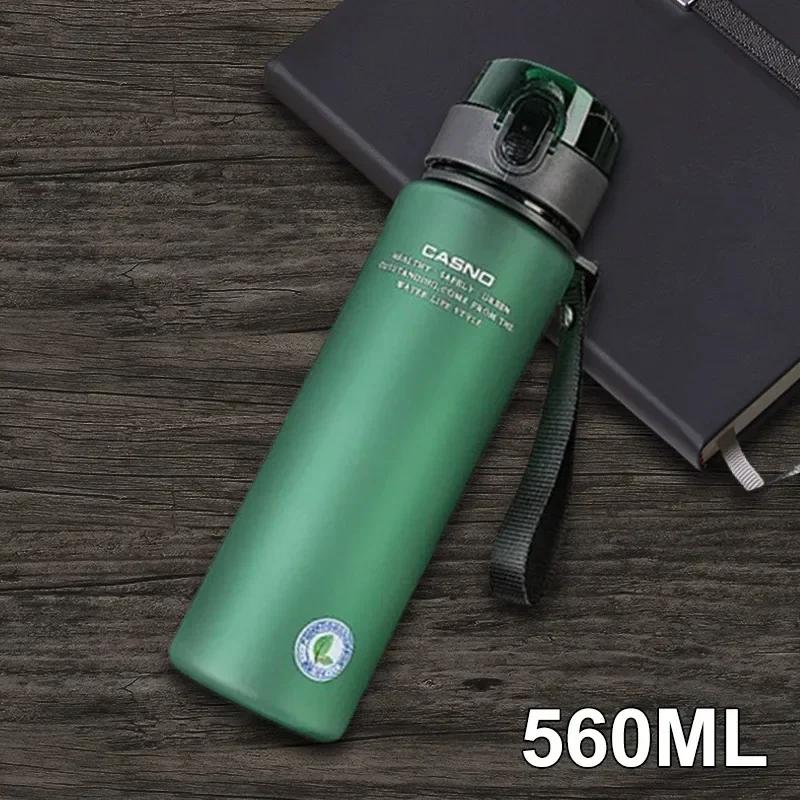 400 мл/560 мл Матовая спортивная бутылка для воды Не содержит BPA Защищенная от протечек спортивная бутылка для воды Туризм Пеший туризм Портативная Уличная Езда Бутылки для спортзала