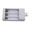 Зарядное устройство для аккумуляторов USB-выход 3 слота Зарядка Подходит для AAA/AA
