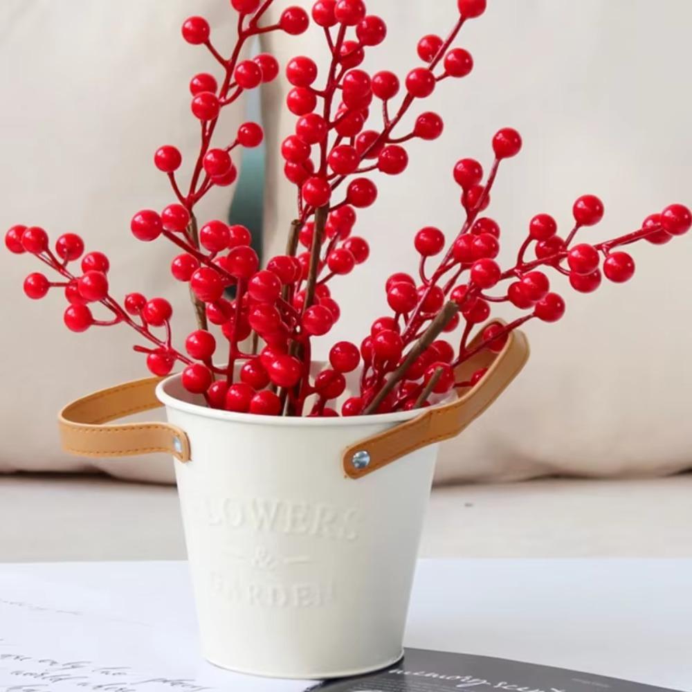 Бежевый цвет цветочные горшки кожаная ручка маленькое ведро качество корзина для хранения дома