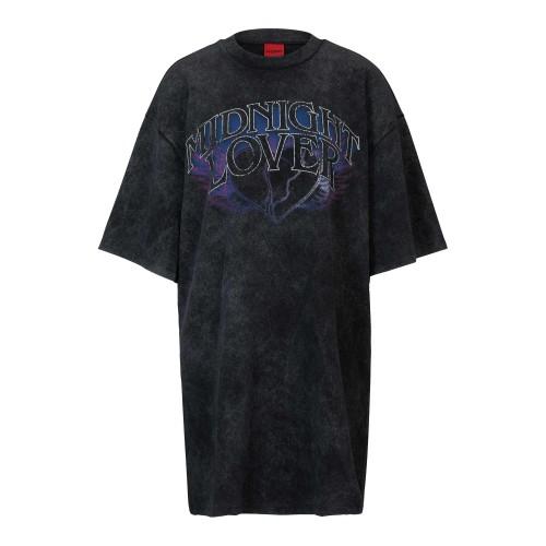 Hugo Womens/Ladies Nelaja Cotton Jersey Oversized T-Shirt Dress