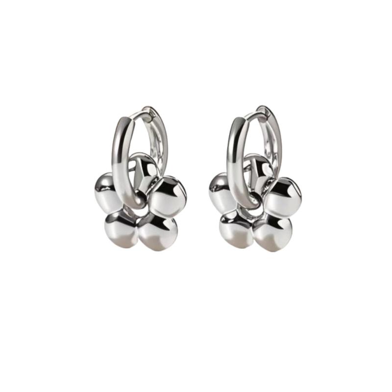 Классические титановые серьги-кольца в форме сердца, звезды, цветка для женщин, панк, хип-хоп, Y2K, ювелирный подарок