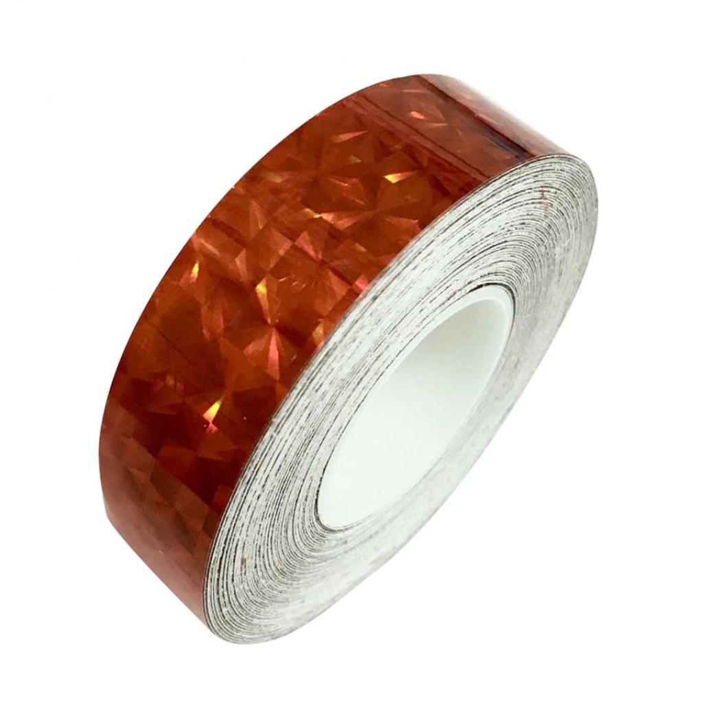 1,2 см X 30 м квадратная блестящая голографическая призматическая лента для упаковки подарков ARI