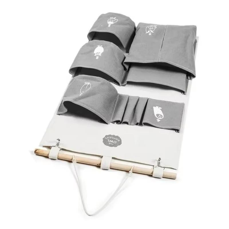 Тканевый водонепроницаемый мешок для хранения из хлопка и льна, креативный многослойный пылезащитный мешок для хранения, сумки для хранения на дверь дома