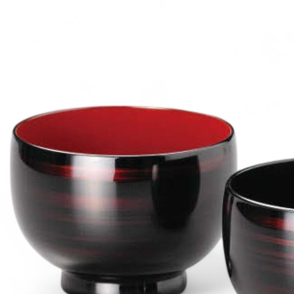 J-kitchens Set of 2 Lacquerware Bowls, Hand-Painted, Made in Japan, PID-529043