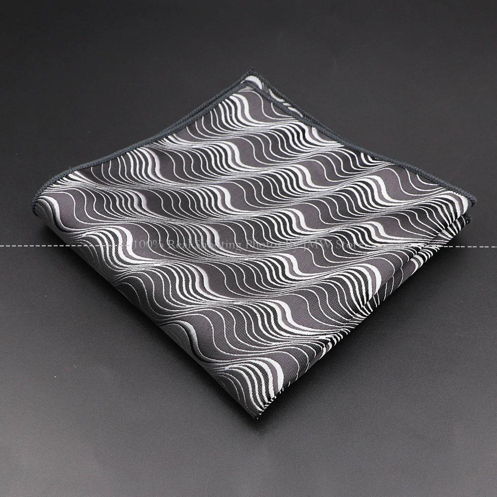 High Quality Men Handkerchief Red Blue Rose Floral Constellation Designed Wave Lines 26cm Width Tuxedo Suit Shirt Pocket Square