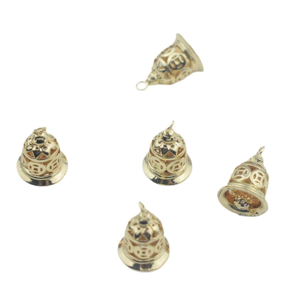 Electrophoresis Pure Copper Fortune-Attracting Bell Earrings & DIY Ancient Style Palace Bell Accessories