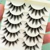 Handmade False Eyelashes Wispy Fluffy 3D Messy Fake Lashes  Eye Makeup Tools