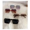 Summer Gradient Sunglasses Vintage Frameless Sun Glasses New Women Shades  for Unisex