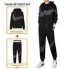 Korean Style Trendy Two-Piece Sportswear: Men's and Women's Casual Sweatshirt and Leggings
