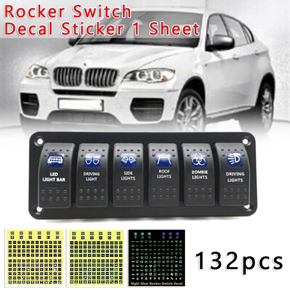 Sticker Sticker Labels Car Boat Truck Marine 132pcs Accessory Parts Night