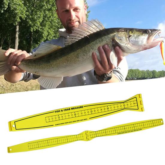 Fish Measuring Board Portable Folding Fishing Ruler Versatile Use Easy To Read Double-Sided Fish Measuring Ruler Tool