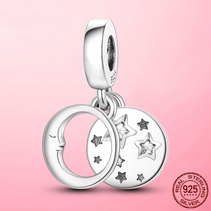 Горячая подвеска в виде сердца в виде компаса, подвеска в виде бусины, серебряная подвеска 925 пробы, оригинальный браслет MULA, сделай сам для изготовления ювелирных изделий