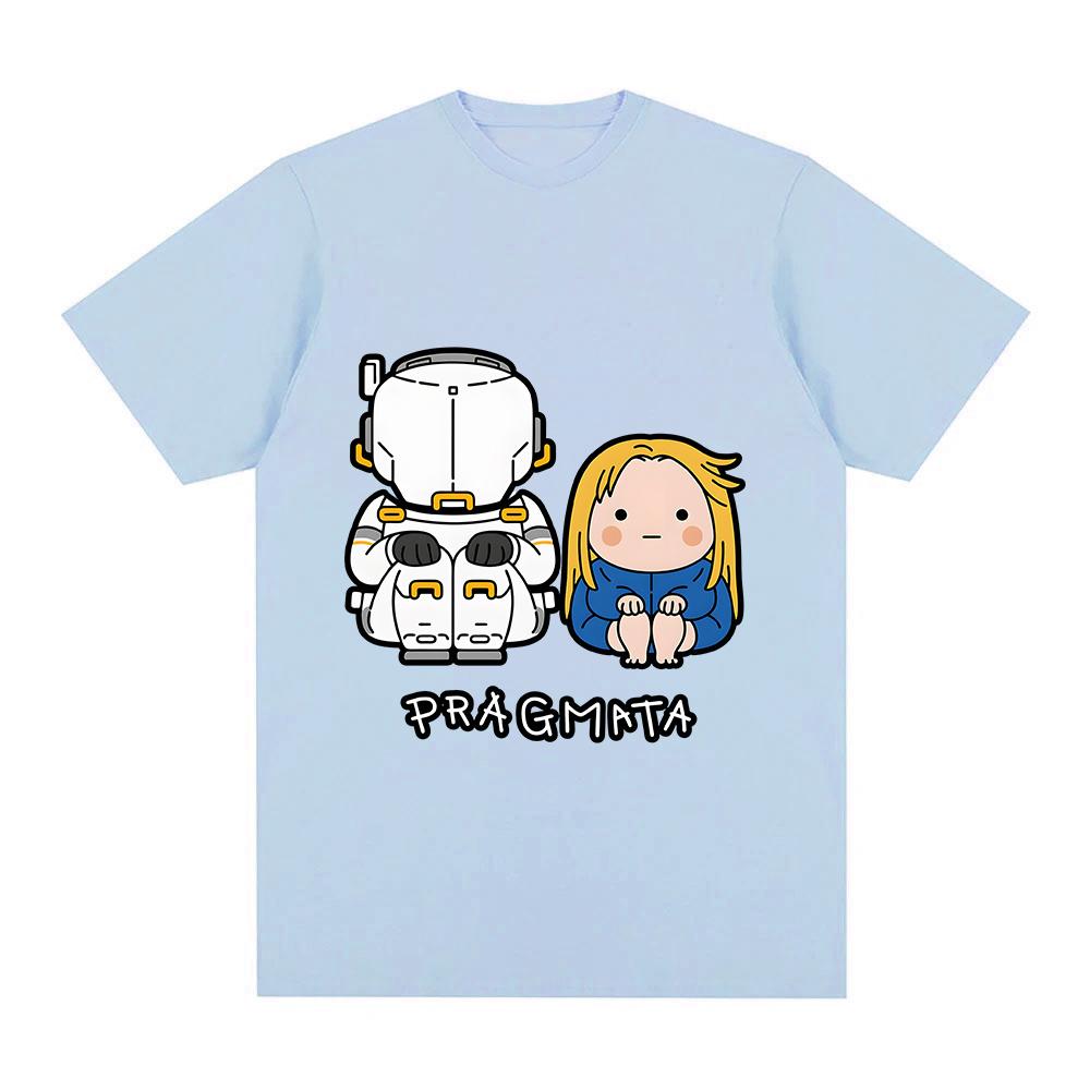 Pragmata 2026 New Game TShirt Diana and Hugh Cartoon Print Camisetas Short Sleeve Casual Cotton Tshirts Oneck Clothing