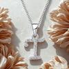 Charming Alphabet Elegant Pendant Initial Letter T Simple Exquisite Love Heart Necklace Fashion DIY