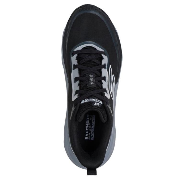 Skechers Максимальная амортизация Легкие Беговые кроссовки с принтом Мужская кроссовка 221003-BLK