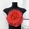 Artificial Chest Flower 3D Organza Fabric 3D Flower Head  Brooch Accessories