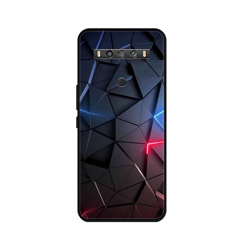 Для TCL 10 5G UW Чехол Животные Силикон ТПУ Мягкая Крышка Телефон Coque Для TCL 10 SE TCL10 5G UW Capa Ударопрочный Мультяшный Волк Funda