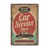 Классический плакат для гаража, винтажная металлическая вывеска для обслуживания автомобиля, металлические жестяные вывески, ретро табличка, магазин инструментов для гаража, настенный художественный декор