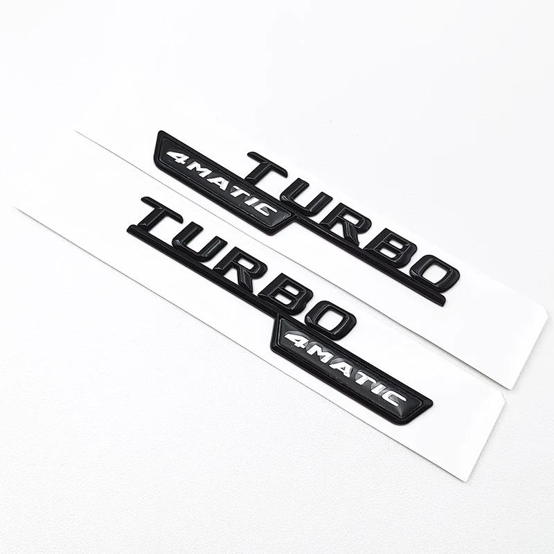 3D ABS Black CLA45 Logo TURBO 4MATIC Badge For Mercedes Benz CLA 45 AMG W117 Car Rear Star Sticker Trunk AMG Emblem Accessories