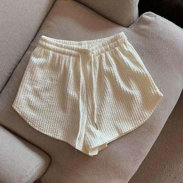 Спортивная одежда больших размеров, стильные летние пляжные струящиеся повседневные короткие брюки с высокой талией