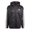 Мужская куртка Essential 3-Stripes Ripstop Windbreaker Series Sports Striped Hooded Zip с капюшоном, водонепроницаемая ветрозащитная куртка с длинным рукавом IM7848