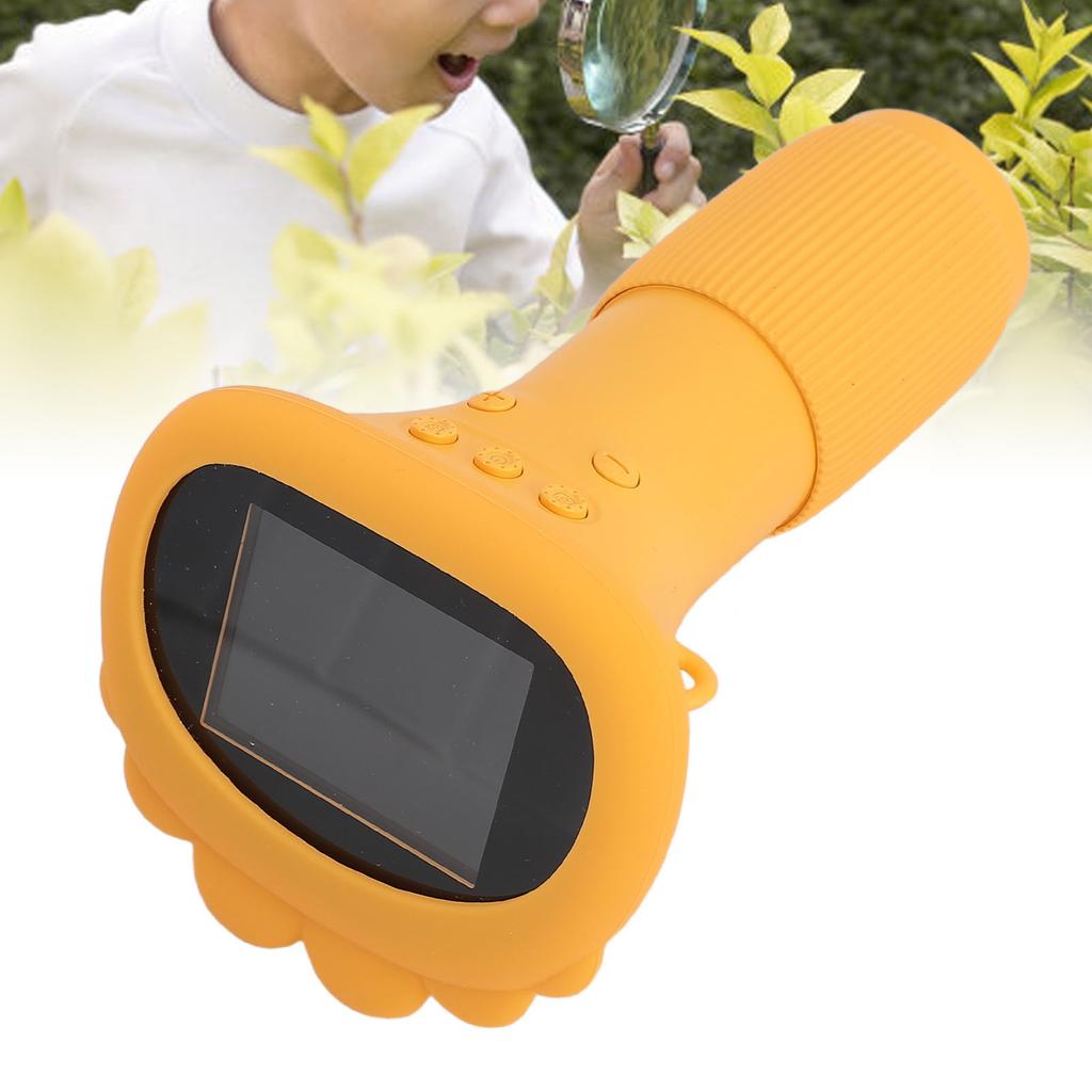 Kids Microscope Camera 1000X 2.0 Inch Color Screen with 8 LED Lights Portable Digital Microscope for Kids Adults