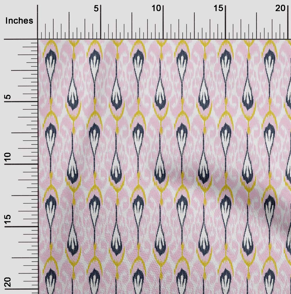 oneOone Хлопковая гибкая ткань Ткань для рукоделия с принтом икат в этническом стиле BTY шириной 40 дюймов