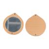 Mini Black Walnut Wood Makeup Mirror Rotatable Foldable Rotating Cosmetic Mirror Round Magnetic Closure Compact Pocket Mirror