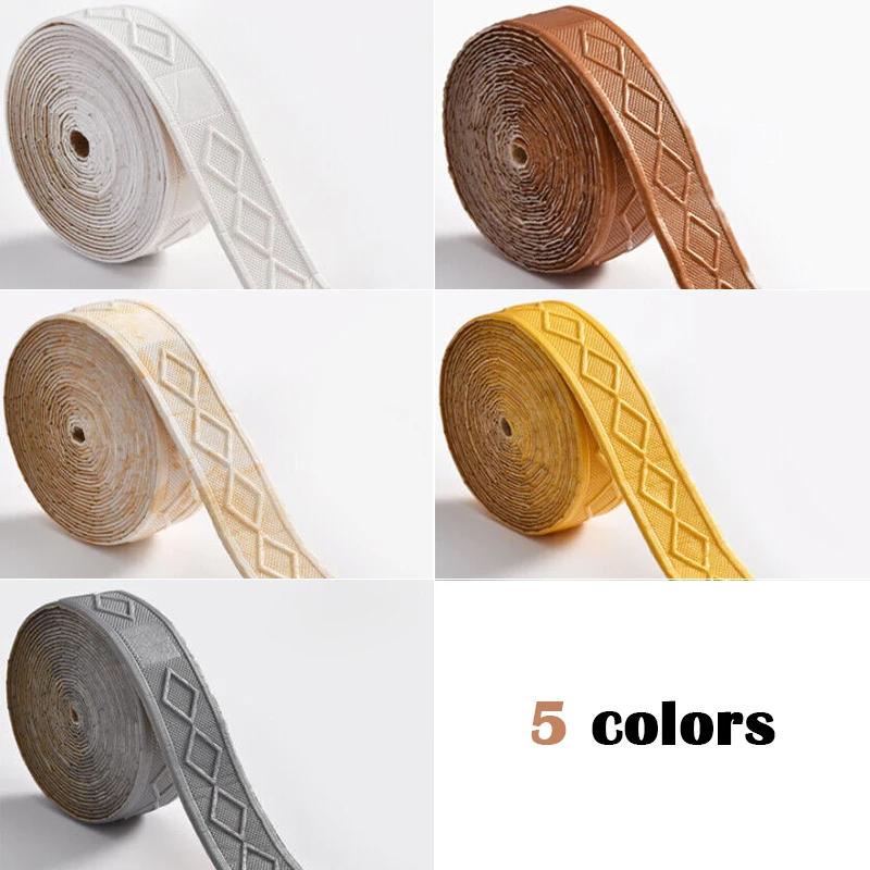 9.2M 3D Настенная отделочная линия Плинтус Бордюр Самоклеящийся Водонепроницаемый Плинтус Обои Наклейка на стену для Гостиной Домашнее украшение