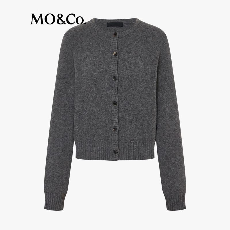 MO&Co. Fine Wool Blend Knitted Cardigan