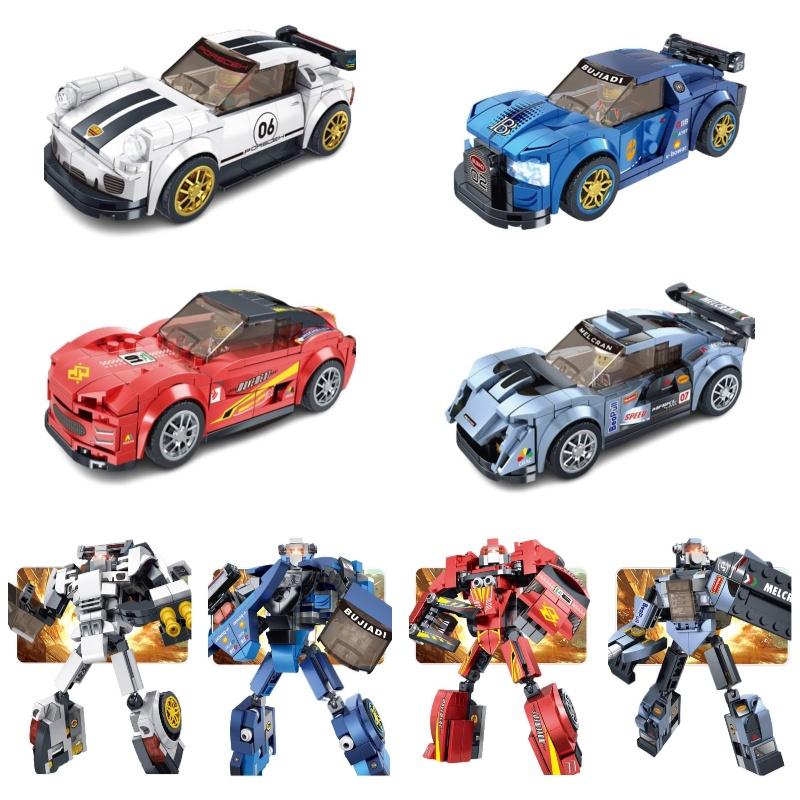 Крутой и реалистичный робот для самостоятельной сборки для детей, игрушка из АБС-пластика, строительные блоки из мелких деталей