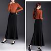 Classic High Waist Mermaid Skirt With Splicing Design For Elegant Fall Fashion